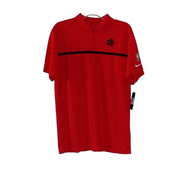 Nike Dri Fit Toronto Raptors Men's Med NBA Authentics Red  Polo NWT - Picture 2 of 5